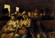 Honore  Daumier The Third-class Carriage France oil painting artist